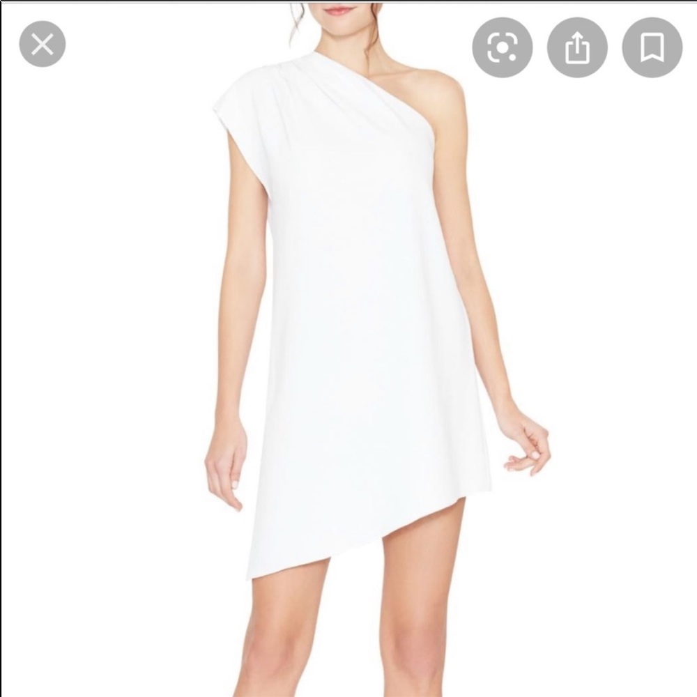 Alice & Olivia White One Shoulder Dress